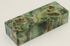 Bloc pour la coutellerie, Loupe de Peuplier stabilis vert, ref:BLpPEs68971ve