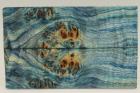 Plaquettes pour la coutellerie, Loupe de Peuplier stabilise bleu, ref:PLpPEs68954b