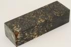 Bloc pour la coutellerie, Loupe d'Erable Ngundo stabilis noir, ref:BLpErs69097nr