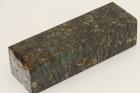 Bloc pour la coutellerie, Loupe d'Erable Ngundo stabilis noir/vert, ref:BLpErs69098nr
