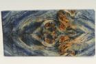 Plaquettes pour la coutellerie, Loupe de Peuplier stabilise bleue, ref:PLpPEs69316b