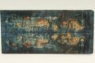 Plaquettes pour la coutellerie, Bouleau de Carlie stabilis bleu, ref:PBMs69375b