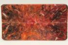 Plaquettes pour la coutellerie, rsine orange, ref:PRR69512