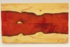 Plaquettes pour la coutellerie, loupe de Buis + rsine rouge, ref:PRLpBU69550