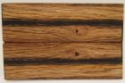 Plaquettes pour la coutellerie, Chne + rsine noire, ref:PRCH70186