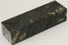 Bloc pour la coutellerie, Loupe d'Erable Ngundo stabilis noir, ref:BLpErs70378nr