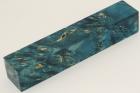 Carrelet  stylo, Loupe d'Erable Ngundo stabilis bleu, ref:SLpErs70628b