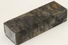 Bloc pour la coutellerie, Loupe de Peuplier stabilise noire, ref:BLpPEs70889nr