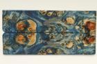 Plaquettes pour la coutellerie, Loupe de Peuplier stabilise bleue, ref:PLpPEs70892b