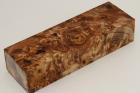 Bloc pour la coutellerie, Loupe de Peuplier stabilise marron, ref:BLpPEs70986ma