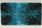 Plaquettes pour la coutellerie, rsine bleue/verte, ref:PRR71051