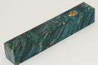 Carrelet  stylo, Loupe d'Erable Ngundo stabilis bleu, ref:SLpErs71351b