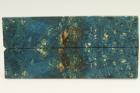 Plaquettes pour la coutellerie, Loupe d'Erable Ngundo stabilis bleu, ref:PLpErs71434b