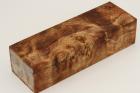 Bloc pour la coutellerie, Loupe de Peuplier stabilise marron, ref:BLpPEs71568ma