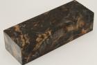 Bloc pour la coutellerie, Loupe de Peuplier stabilise noire, ref:BLpPEs71686nr