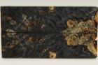 Plaquettes pour la coutellerie, Loupe de Peuplier stabilise noire, ref:PLpPEs71709nr