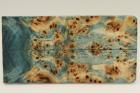 Plaquettes pour la coutellerie, Loupe de Peuplier stabilis�e bleue, ref:PLpPEs72594b