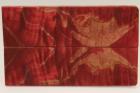 Plaquettes pour la coutellerie, Erable sycomore ond� stabilis� rouge, ref:PESOs72811r