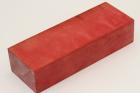 Bloc pour la coutellerie, Erable sycomore ond� stabilis� rouge, ref:BESOs72858r