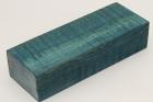 Bloc pour la coutellerie, Erable sycomore ond� stabilis� bleu, ref:BESOs73068b