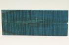 Plaquettes pour la coutellerie, Erable sycomore ond� stabilis� bleu, ref:PESOs73059b