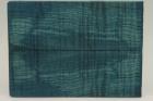 Plaquettes pour la coutellerie, Erable sycomore ond� stabilis� bleu, ref:PESOs73064b