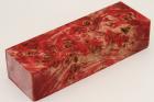 Bloc pour la coutellerie, Loupe de Peuplier stabilis� rouge, ref:BLpPEs73177r
