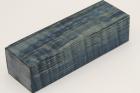 Bloc pour la coutellerie, Erable sycomore ond� stabilis� bleu, ref:BESOs73316b
