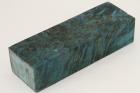 Bloc pour la coutellerie, Loupe de Peuplier stabilis�e bleu, ref:BLpPEs73837b