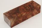 Bloc pour la coutellerie, Loupe de Peuplier stabilis�e marron, ref:BLpPEs73855ma
