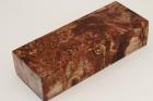 Bloc pour la coutellerie, Loupe de Peuplier stabilis�e marron, ref:BLpPEs73857ma