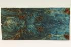Plaquettes pour la coutellerie, Loupe de Peuplier stabilis�e bleue, ref:PLpPEs74051b