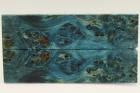 Plaquettes pour la coutellerie, Loupe de Peuplier stabilis�e bleue, ref:PLpPEs74054b