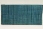 Plaquettes pour la coutellerie, Erable sycomore ond� stabilis� bleu, ref:PESOs74131b