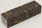 Bloc pour la coutellerie, Loupe d'Erable N�gundo stabilis� noir/vert, ref:BLpErs74303nr
