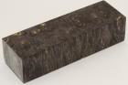 Bloc pour la coutellerie, Loupe d'Erable N�gundo stabilis� noir, ref:BLpErs74307nr