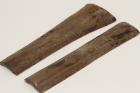 Os d'autruche, plaquettes stabilis�es marron, ref:Tibias74315