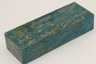 Bloc pour la coutellerie, loupe de Fr�ne stabilis�e bleue, ref:BLpFrs74684b