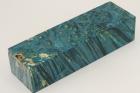 Bloc pour la coutellerie, Loupe d'Erable N�gundo stabilis� bleu, ref:BLpErs74739b