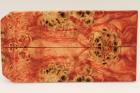 Plaquettes pour la coutellerie, Loupe de Peuplier stabilis� orange, ref:PLpPEs74988o