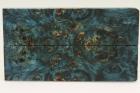 Plaquettes pour la coutellerie, Loupe de Peuplier stabilis�e bleue, ref:PLpPEs75008b