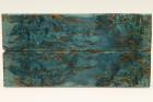 Plaquettes pour la coutellerie, Bouleau de Car�lie stabilis� bleu, ref:PBMs75120b