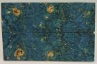 Plaquettes pour la coutellerie, Loupe d'Erable N�gundo stabilis� bleu, ref:PLpErs75408b