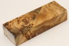 Bloc pour la coutellerie, Loupe de Peuplier stabilis� naturel, ref:BLpPEs75427na