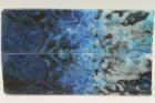 Plaquettes pour la coutellerie, r�sine bleue, ref:PRR75623