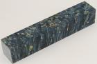 Carrelet � stylo, Loupe d'Erable N�gundo stabilis� bleu, ref:SLpErs75951b