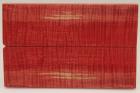 Plaquettes pour la coutellerie, Erable sycomore stabilis� rouge, ref:PESOs76030r