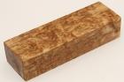 Bloc pour la coutellerie, Bouleau de Car�lie stabilis� naturel, ref:BBMs76130na