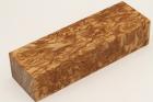 Bloc pour la coutellerie, Bouleau de Car�lie stabilis� naturel, ref:BBMs76131na
