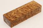 Bloc pour la coutellerie, Bouleau de Car�lie stabilis� naturel, ref:BBMs76133na